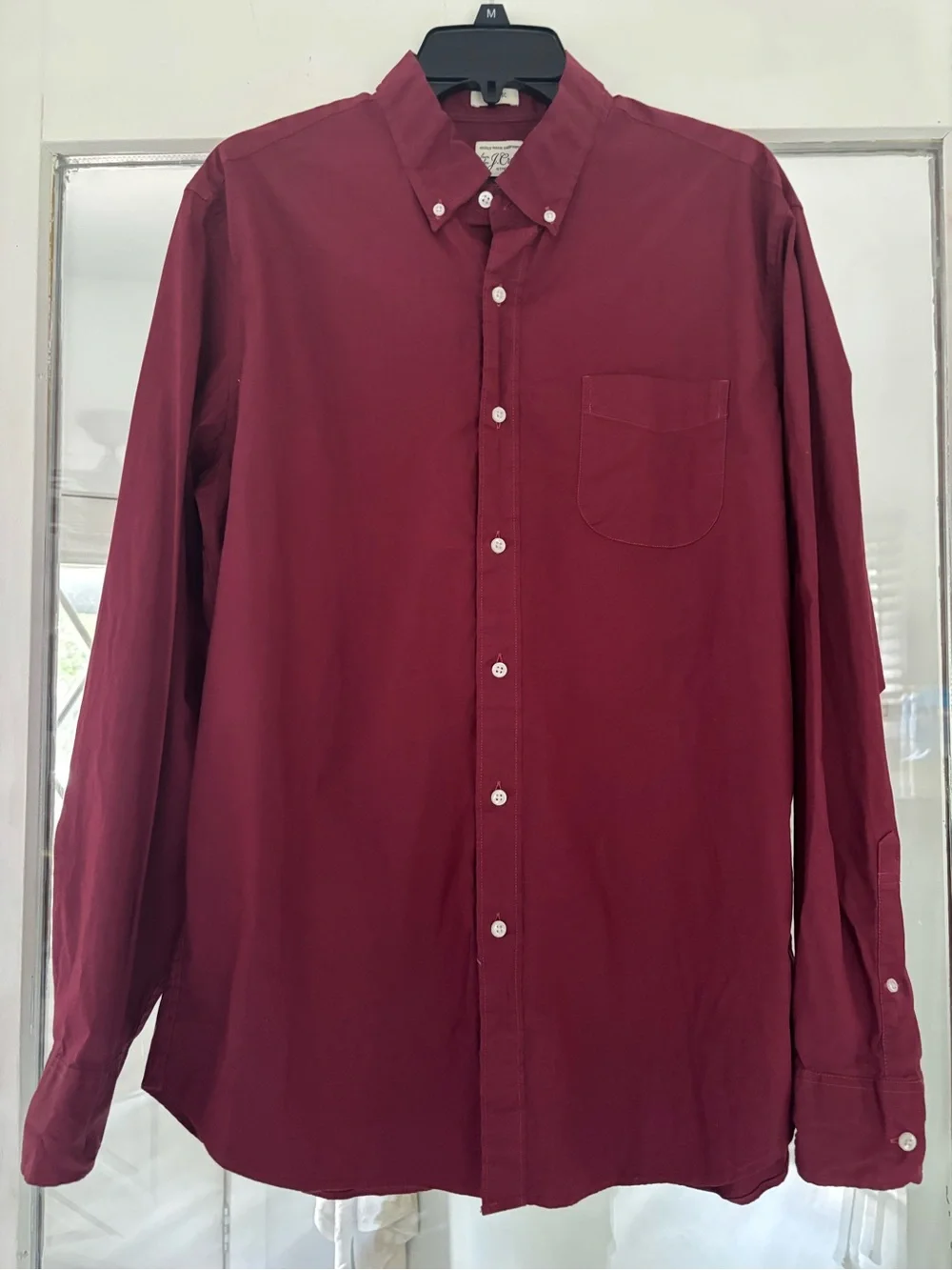 J. Crew Men's Classic Button-Down Shirt - Wine